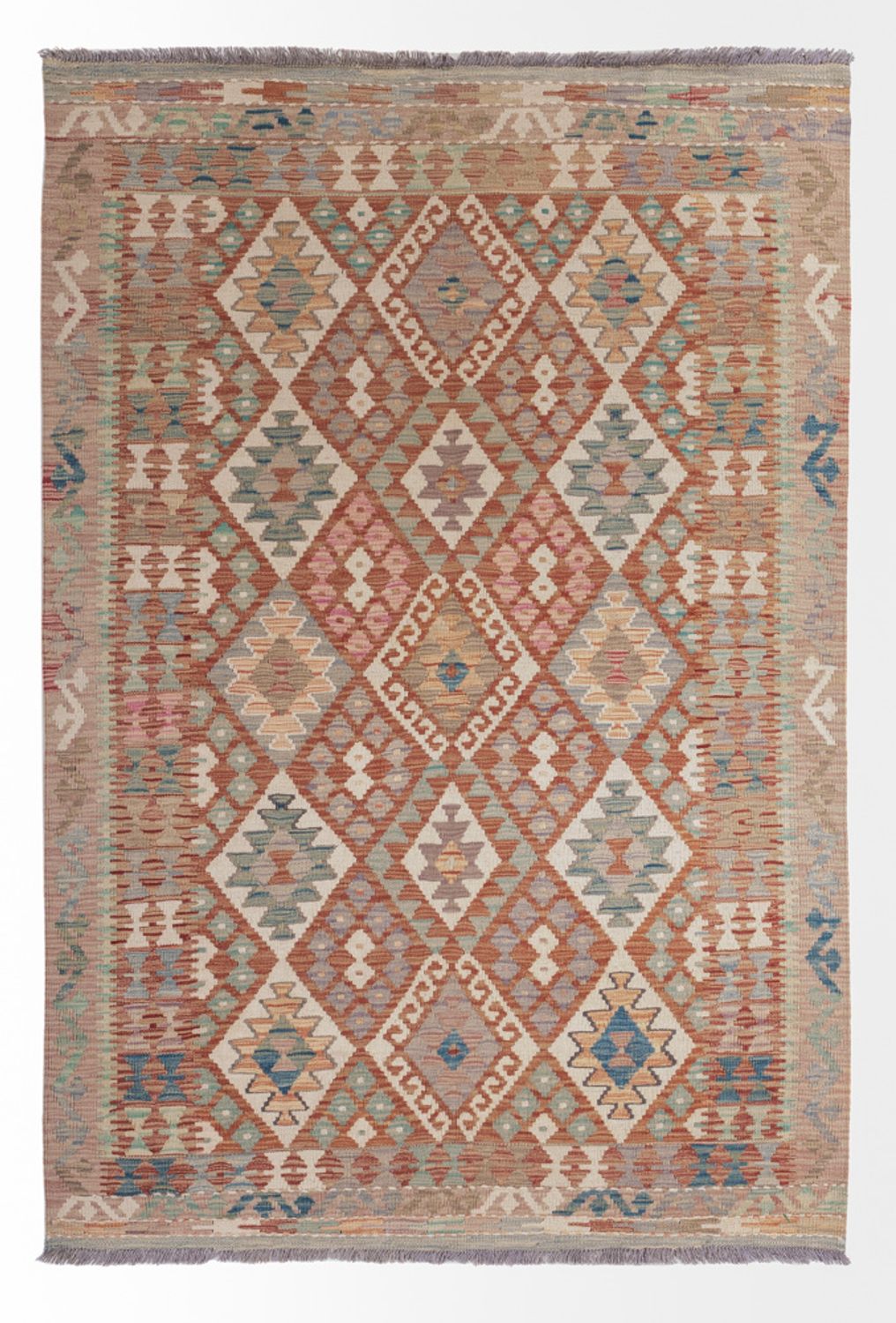 Tappeto Kelim - Splash - 193 x 137 cm - multicolore