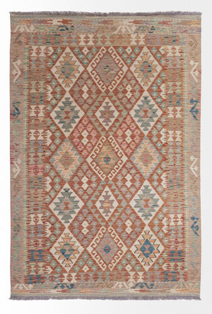 Tappeto Kelim - Splash - 193 x 137 cm - multicolore