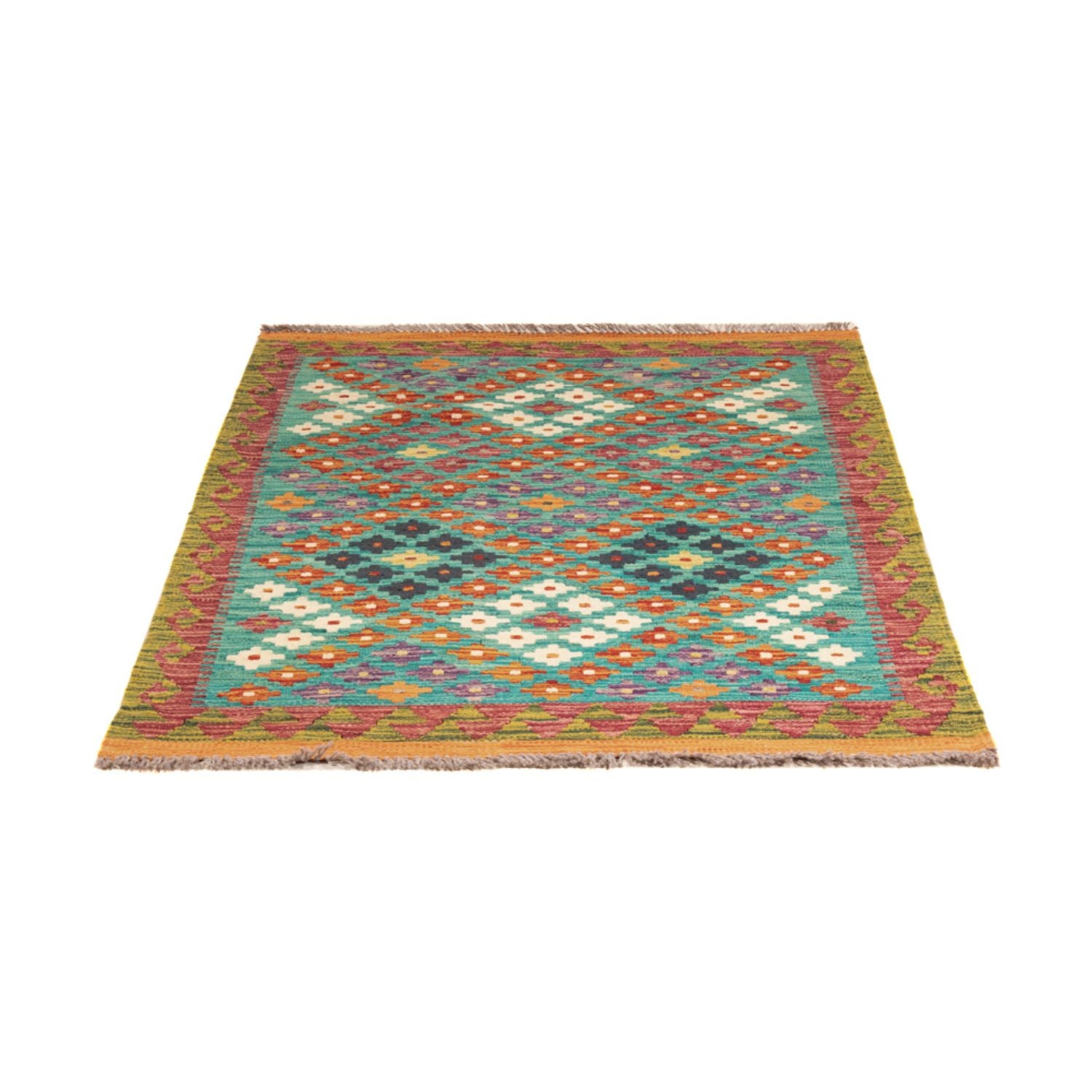 Tappeto Kelim - Splash - 131 x 92 cm - multicolore