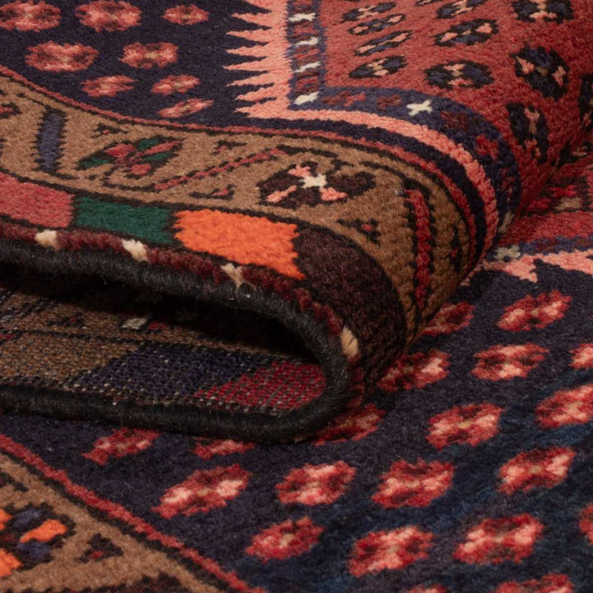 Tappeto Persero - Nomade - 153 x 74 cm - rosso scuro