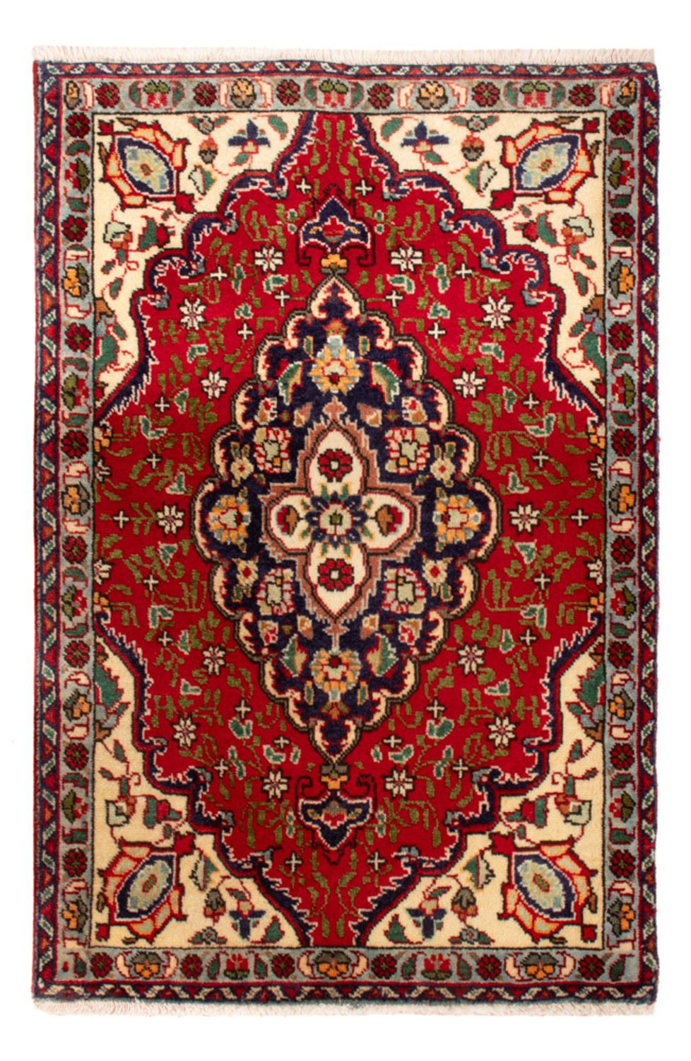 Tappeto Persero - Tabriz - 86 x 58 cm - rosso