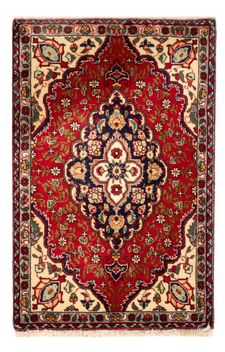 Tappeto Persero - Tabriz - 86 x 56 cm - rosso