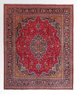 Tappeto Persero - Classico quadrato  - 346 x 303 cm - rosso