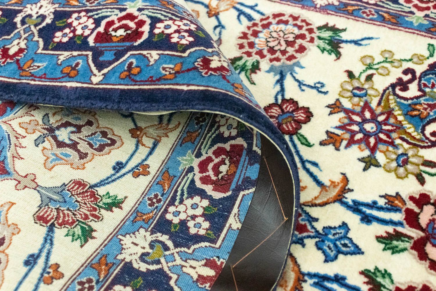 Tappeto Persero - Isfahan - Premio - 105 x 71 cm - blu
