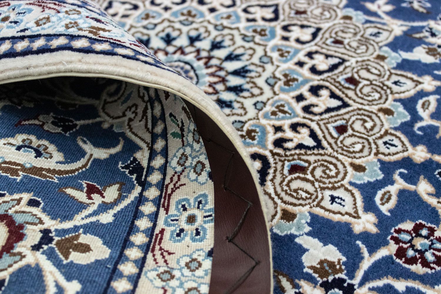 Tappeto Persero - Nain - 135 x 89 cm - blu