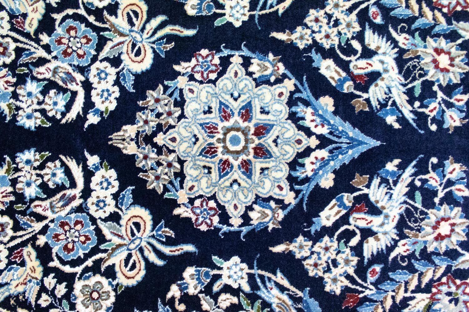 Tappeto Persero - Nain - Reale - 342 x 250 cm - blu scuro