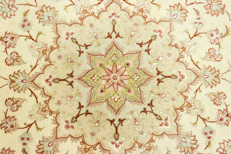 Tappeto Persero - Tabriz - Premio rotondo  - 148 x 148 cm - beige