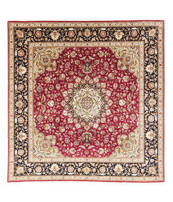 Tappeto Persero - Tabriz - Premio - 264 x 249 cm - rosso
