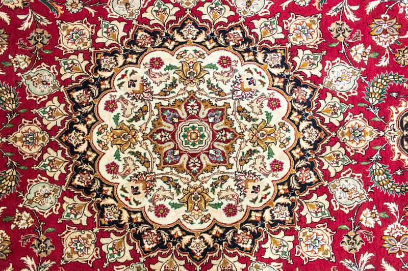 Tappeto Persero - Tabriz - Premio - 264 x 249 cm - rosso