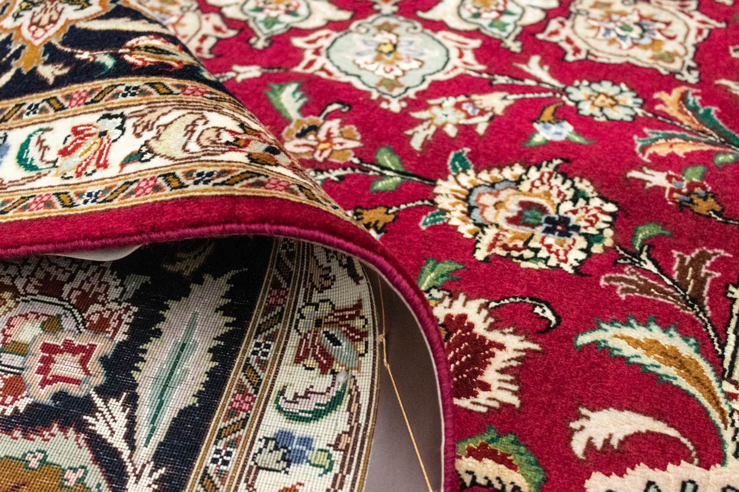 Tappeto Persero - Tabriz - Premio - 264 x 249 cm - rosso