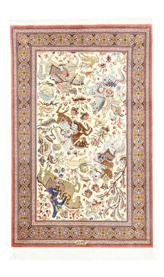 Tappeto di seta - Ghom seta - Premio - 121 x 77 cm - beige