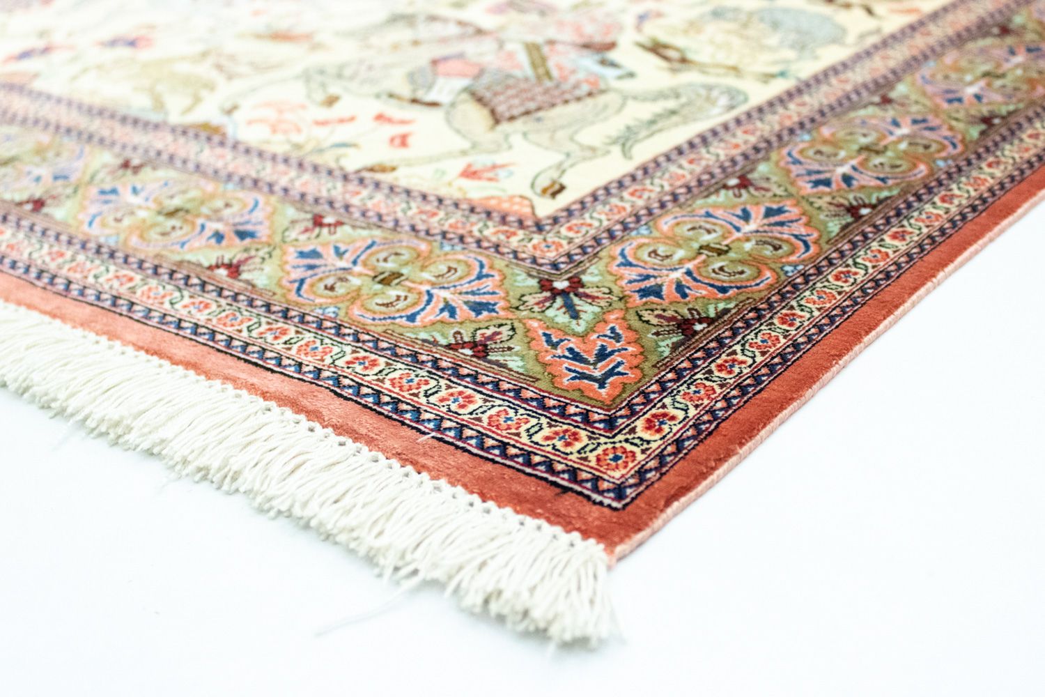 Tappeto di seta - Ghom seta - Premio - 121 x 77 cm - beige