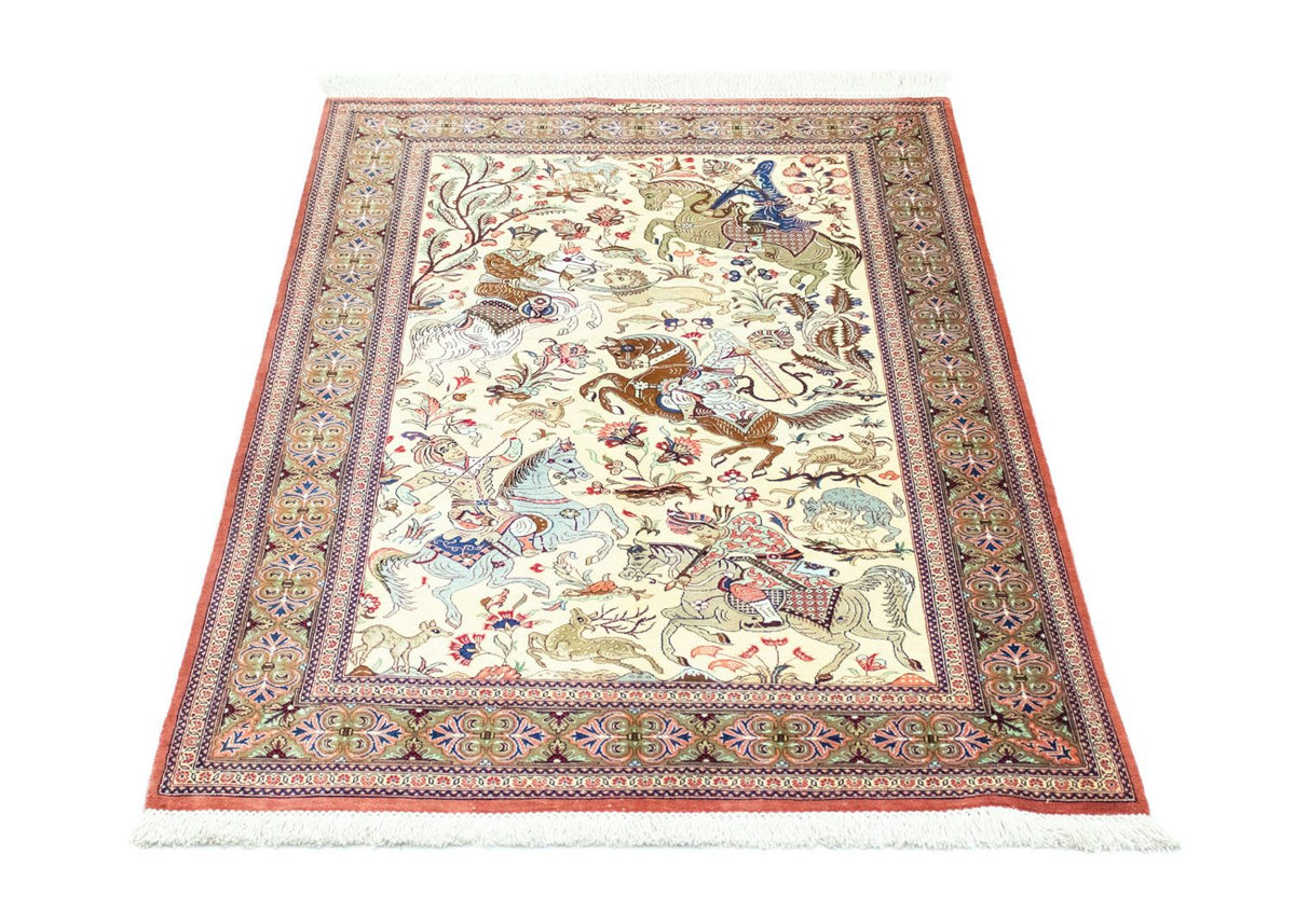 Tappeto di seta - Ghom seta - Premio - 121 x 77 cm - beige