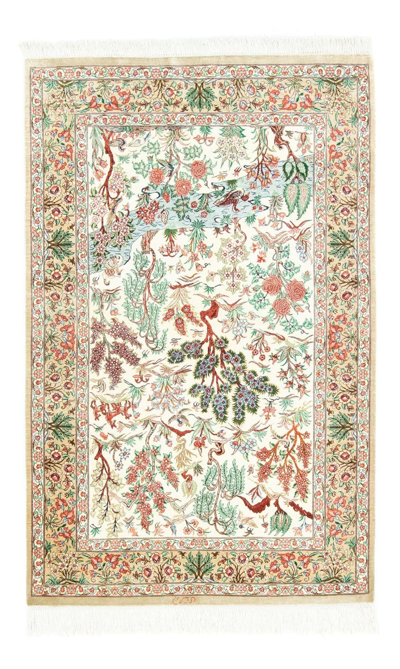 Tappeto di seta - Ghom seta - Premio - 122 x 80 cm - beige