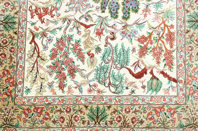 Tappeto di seta - Ghom seta - Premio - 122 x 80 cm - beige