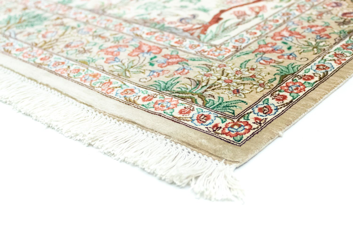 Tappeto di seta - Ghom seta - Premio - 122 x 80 cm - beige