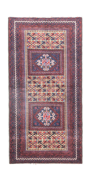 Tappeto Belutsch - 164 x 82 cm - blu