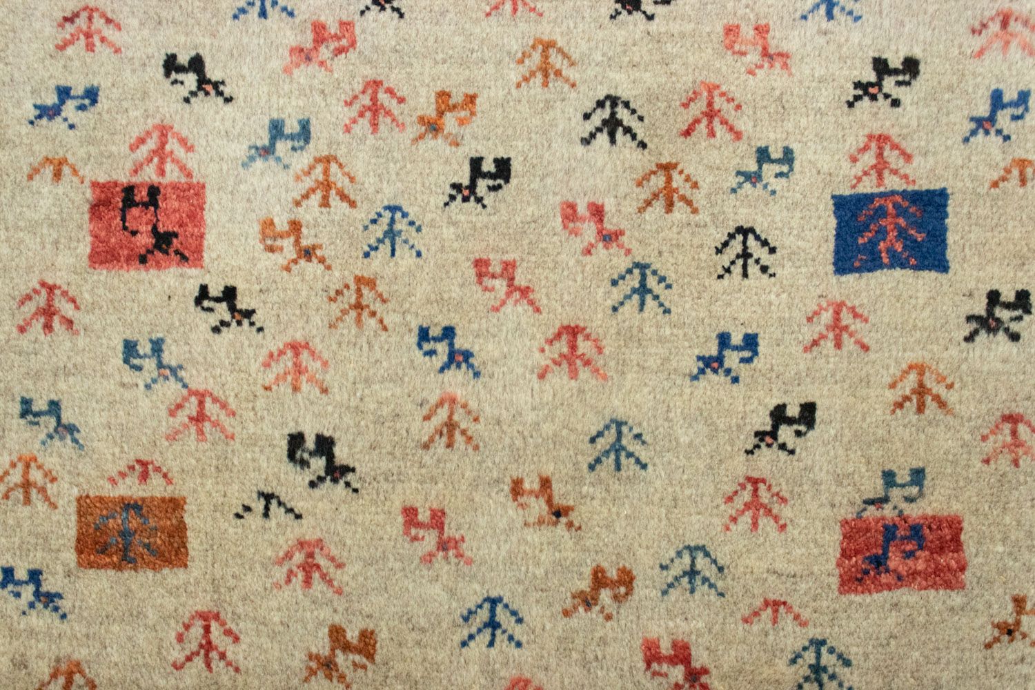 Tappeto Gabbeh - Persero - 128 x 73 cm - beige