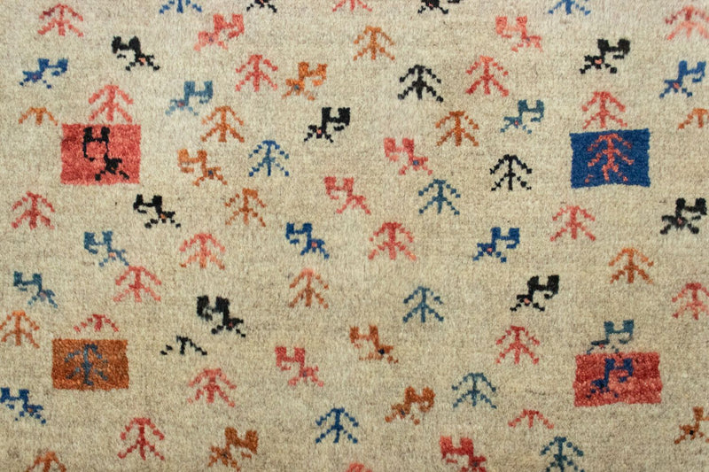 Tappeto Gabbeh - Persero - 128 x 73 cm - beige