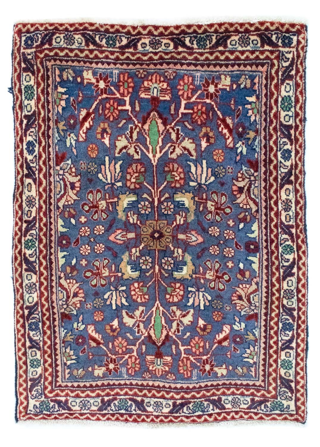 Tappeto Persero - Bidjar - 84 x 63 cm - blu
