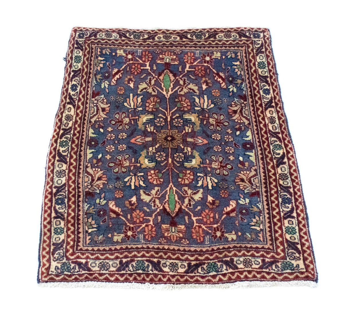 Tappeto Persero - Bidjar - 84 x 63 cm - blu