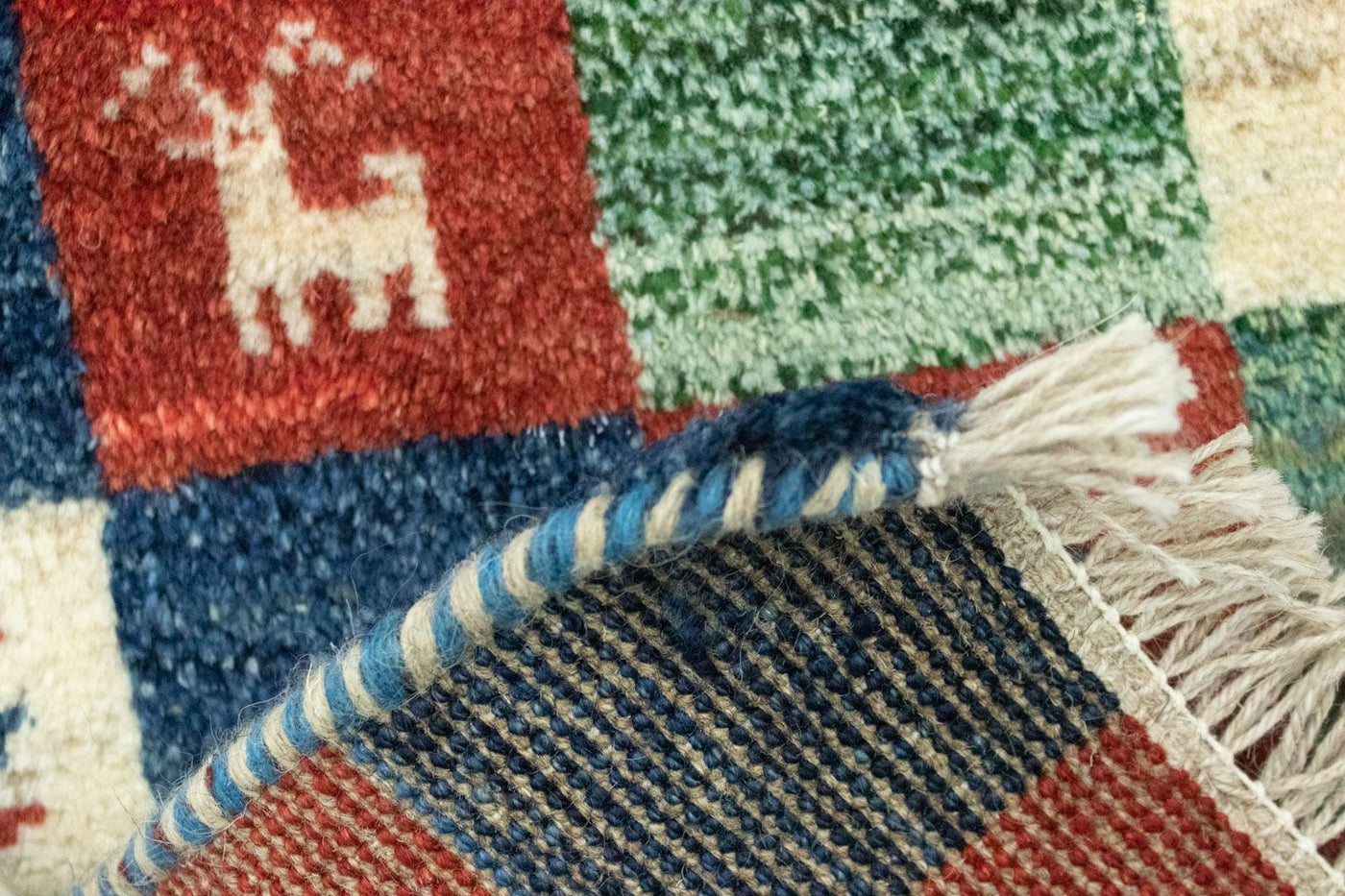 Tappeto Gabbeh - Persero - 60 x 40 cm - multicolore