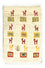 Tappeto Gabbeh - Persero - 60 x 40 cm - multicolore