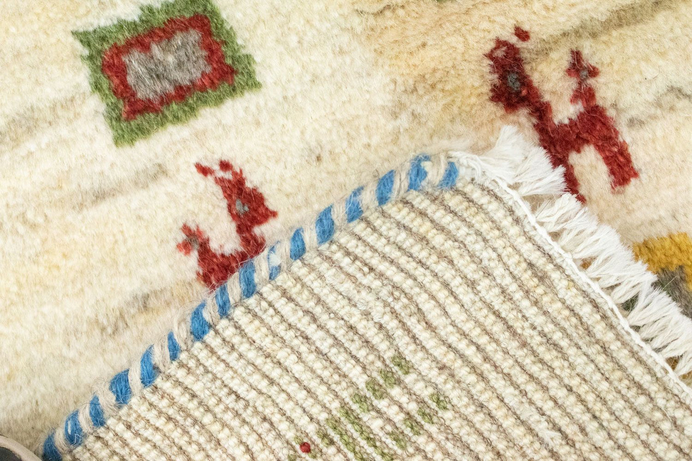 Gabbeh persiano Tappeto 60x40cm - Perserteppich Wollteppich