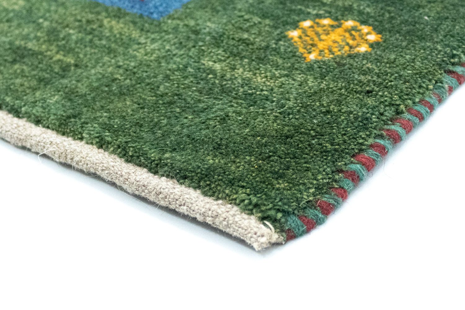 Tappeto Gabbeh - Persero - 128 x 92 cm - verde