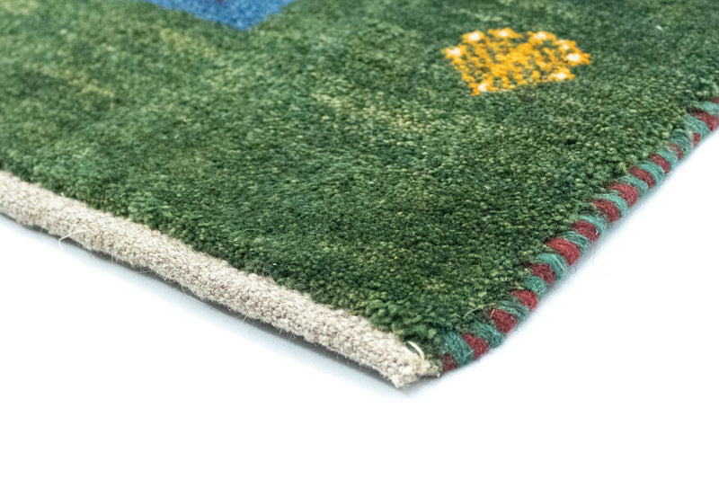 Tappeto Gabbeh - Persero - 128 x 92 cm - verde