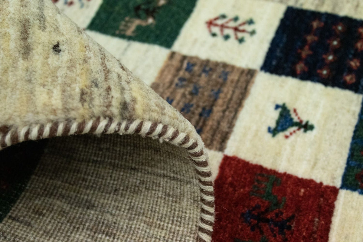 Tappeto Gabbeh - Loribaft Persero - 124 x 83 cm - colorato