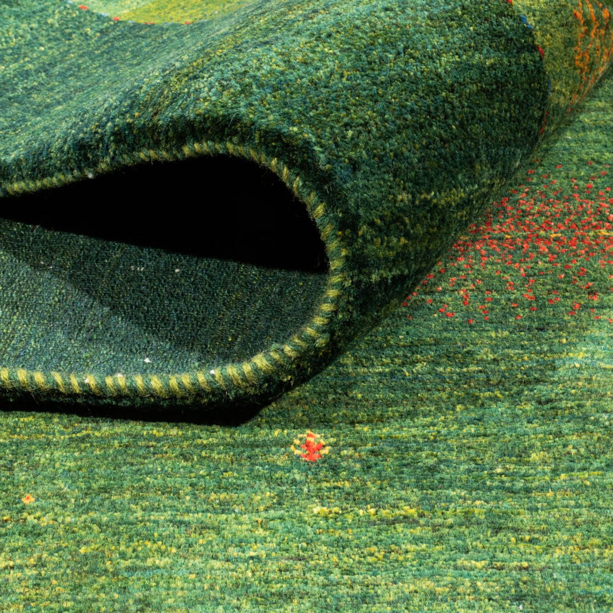 Tappeto Gabbeh - Loribaft Persero - 245 x 175 cm - verde