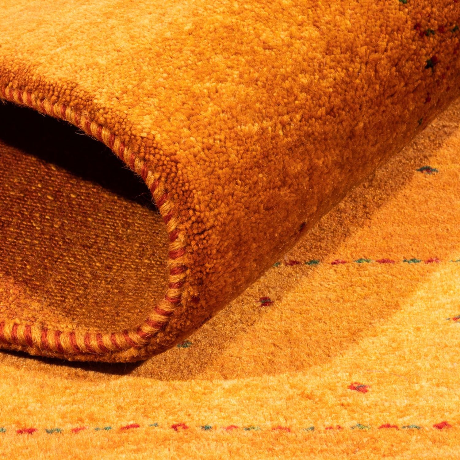 Tappeto Gabbeh - Loribaft Persero - 160 x 110 cm - arancione