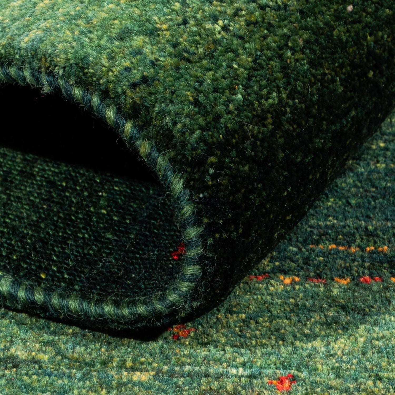 Tappeto Gabbeh - Loribaft Persero - 164 x 110 cm - verde
