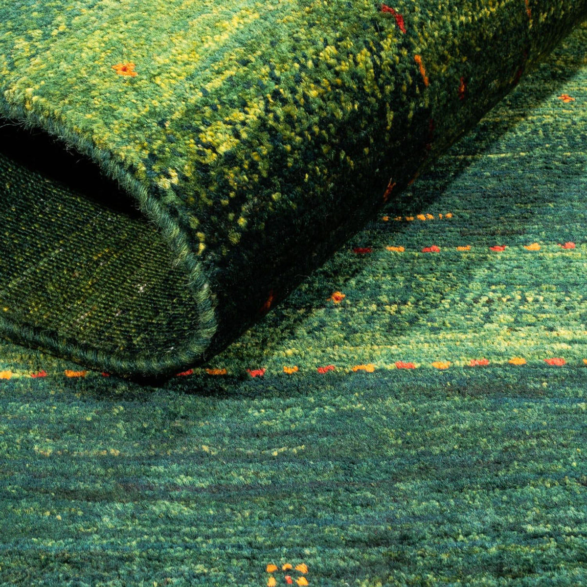 Tappeto Gabbeh - Loribaft Persero - 134 x 85 cm - verde