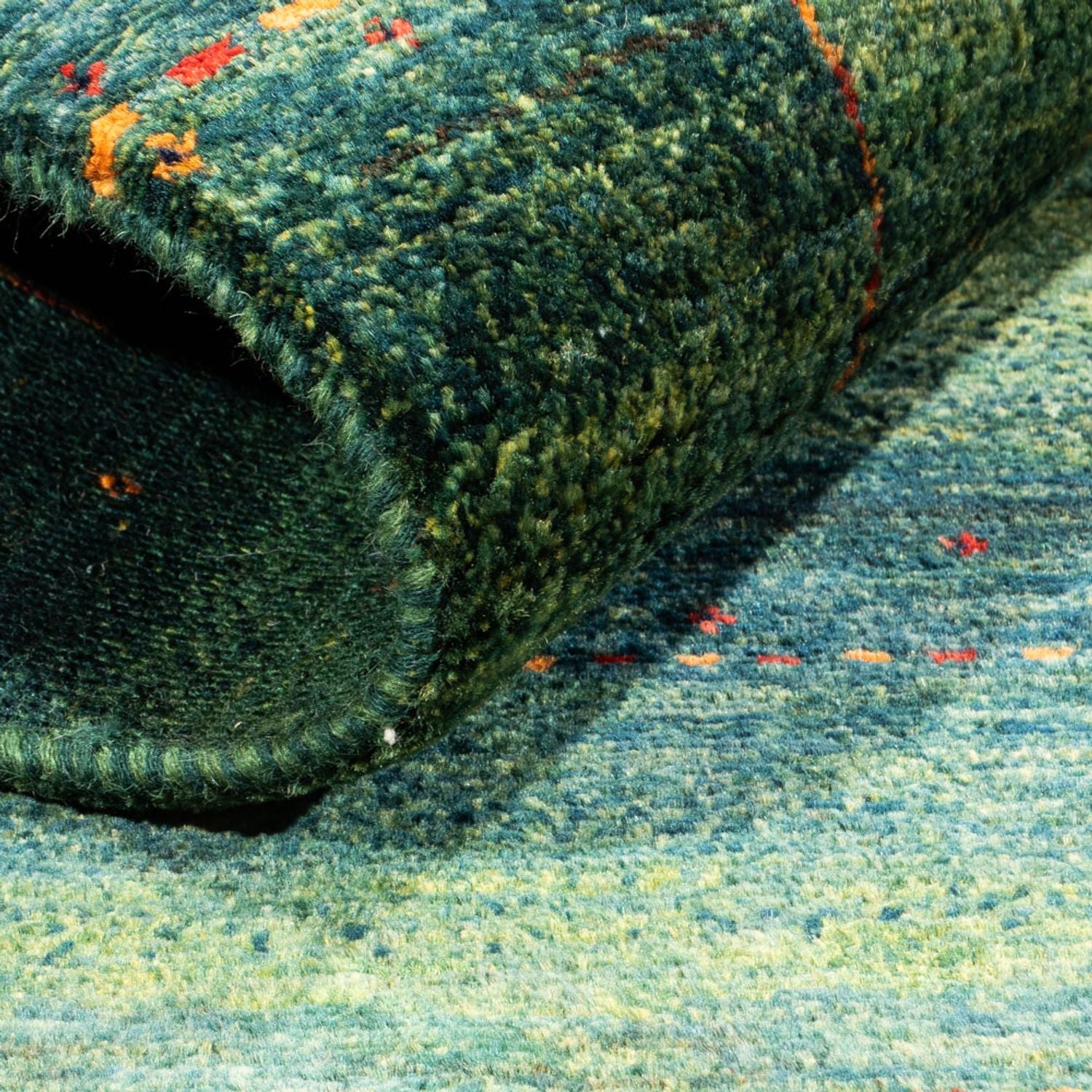 Tappeto Gabbeh - Loribaft Persero - 135 x 83 cm - verde