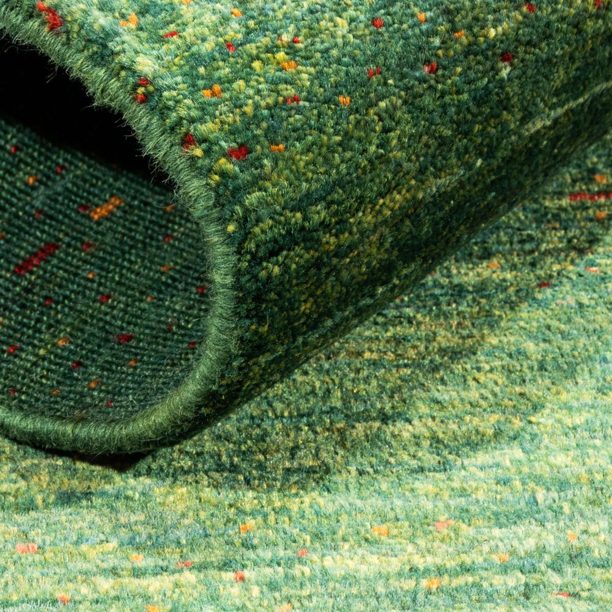 Tappeto Gabbeh - Loribaft Persero - 140 x 70 cm - verde