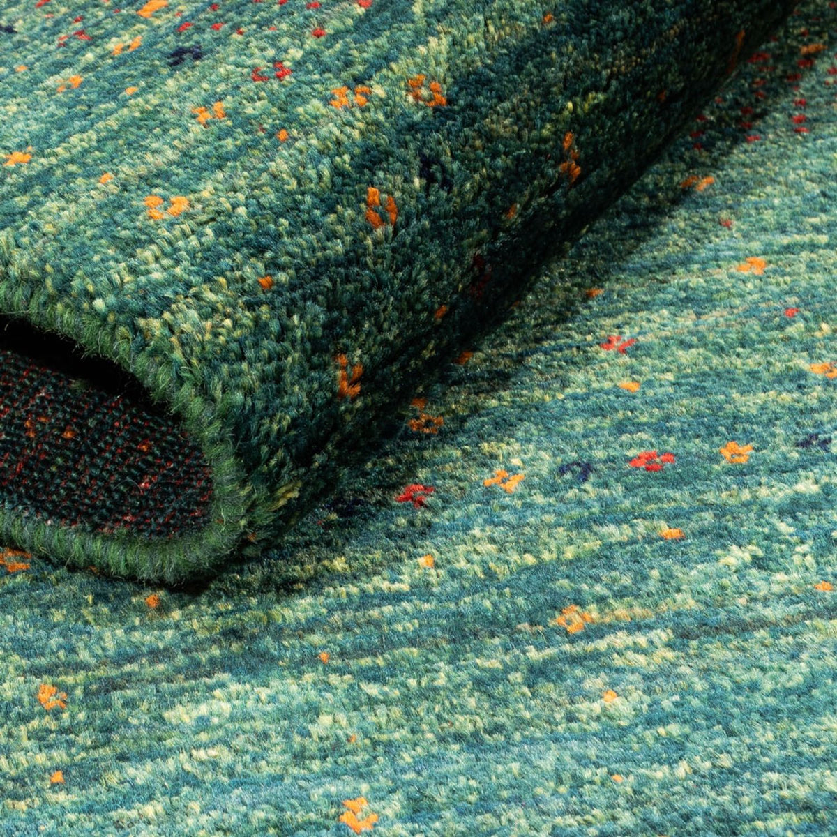 Tappeto Gabbeh - Loribaft Persero - 124 x 87 cm - verde