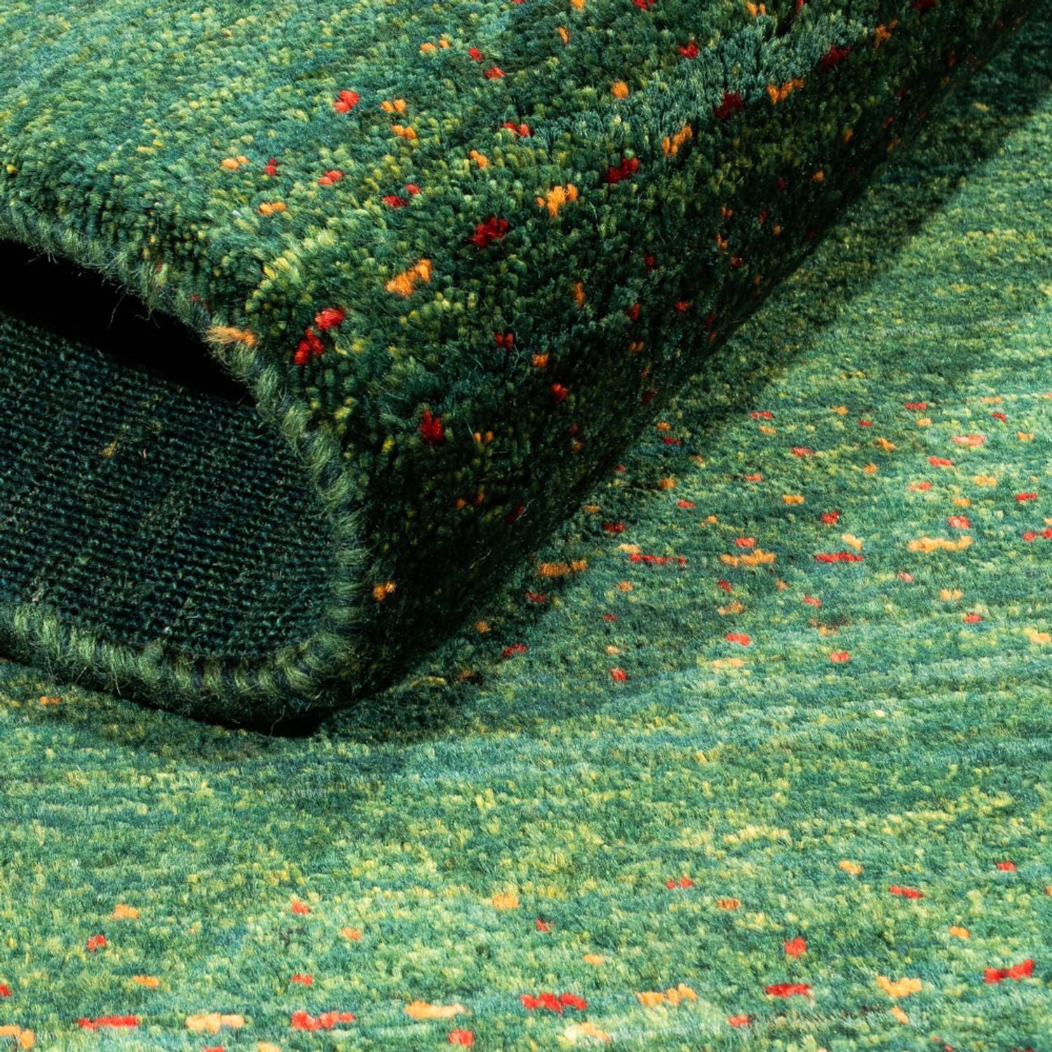 Tappeto Gabbeh - Loribaft Persero - 126 x 78 cm - verde