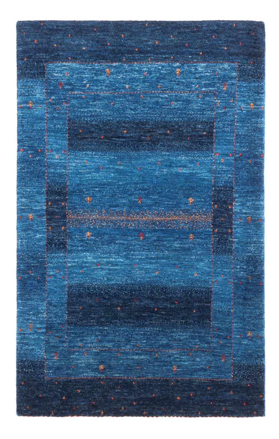 Tappeto Gabbeh - Loribaft Persero - 129 x 85 cm - blu