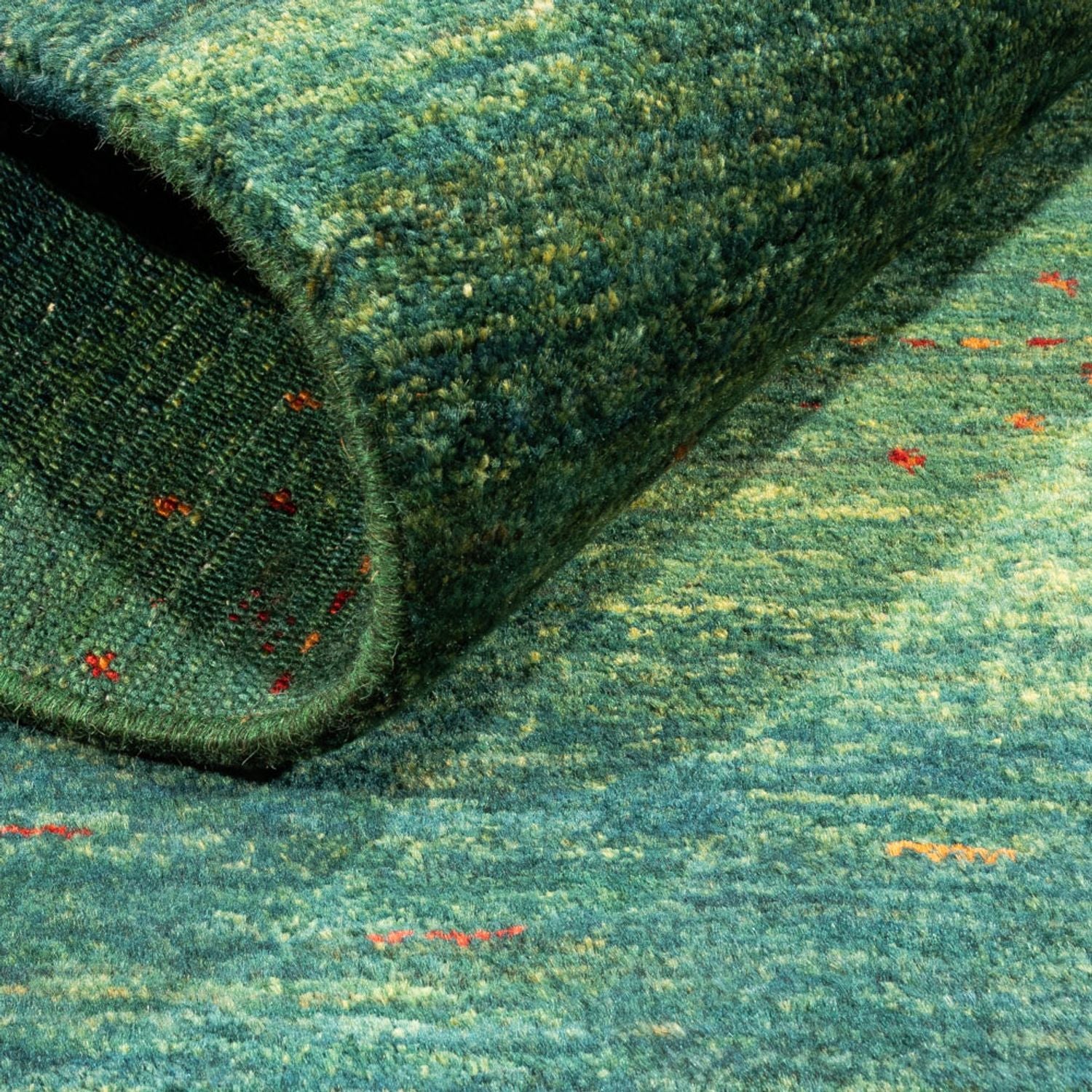 Tappeto Gabbeh - Loribaft Persero - 126 x 84 cm - verde