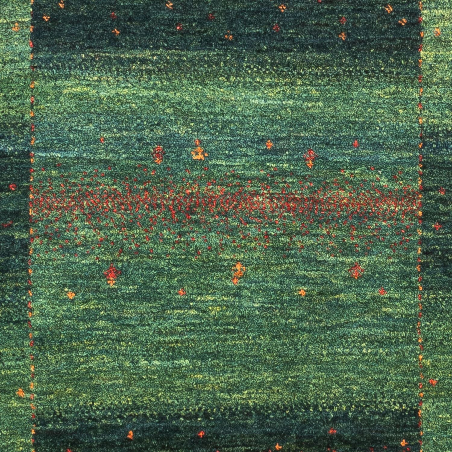 Tappeto Gabbeh - Loribaft Persero - 125 x 86 cm - verde