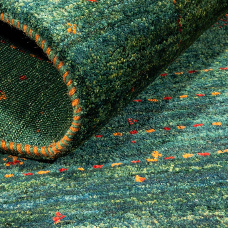 Tappeto Gabbeh - Loribaft Persero - 125 x 86 cm - verde