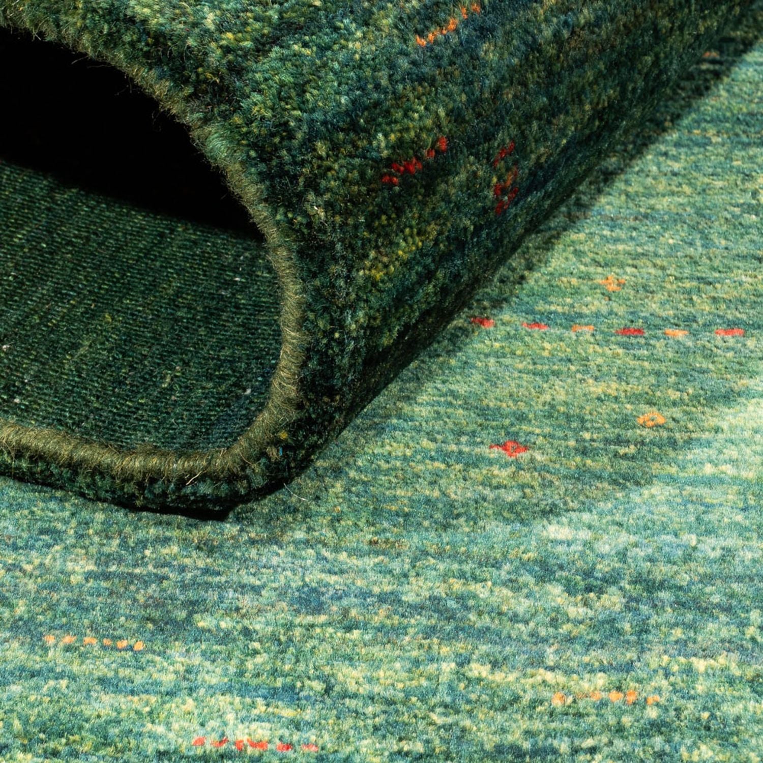 Tappeto Gabbeh - Loribaft Persero - 133 x 84 cm - verde