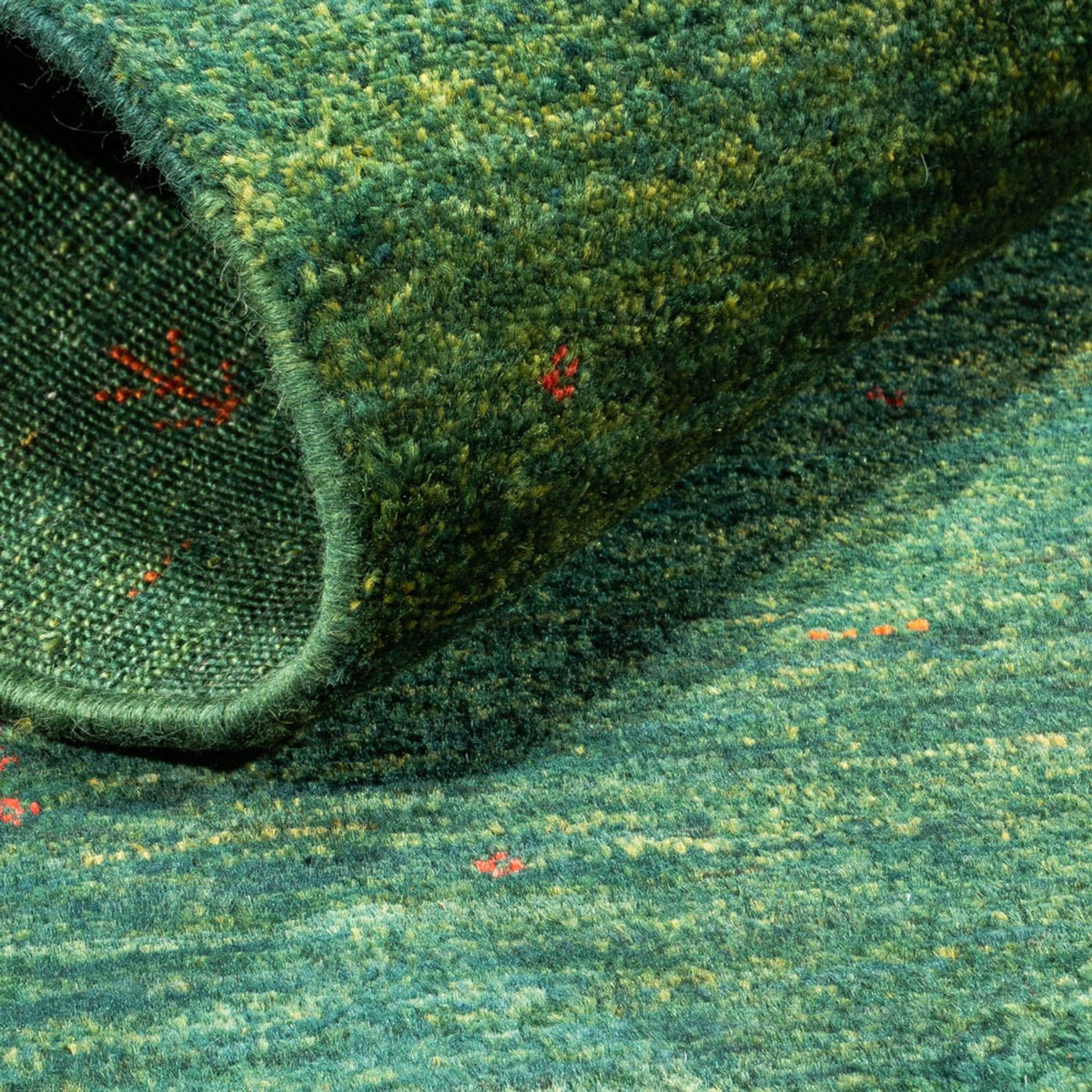 Tappeto Gabbeh - Loribaft Persero - 120 x 76 cm - verde