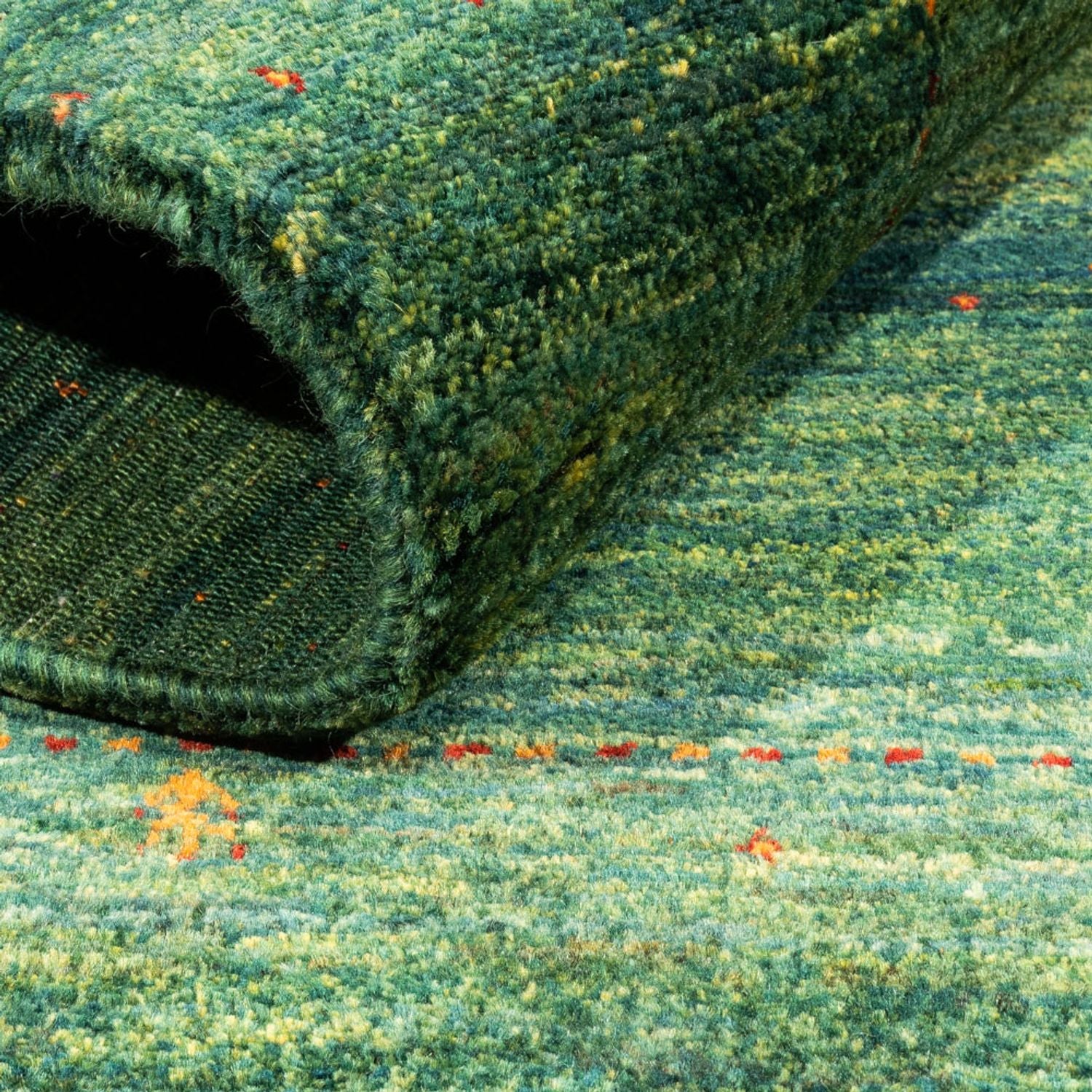 Tappeto Gabbeh - Loribaft Persero - 133 x 83 cm - verde