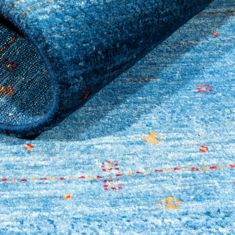 Tappeto Gabbeh - Loribaft Persero - 131 x 85 cm - blu
