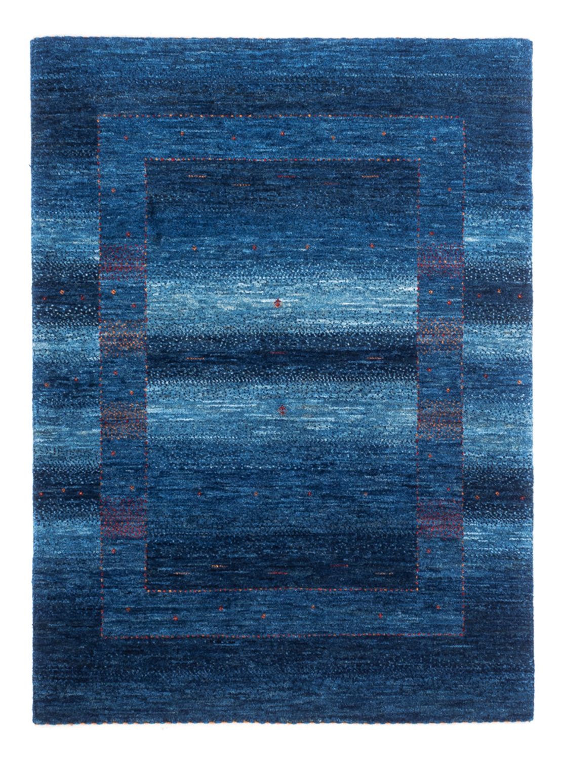 Tappeto Gabbeh - Loribaft Persero - 122 x 91 cm - blu