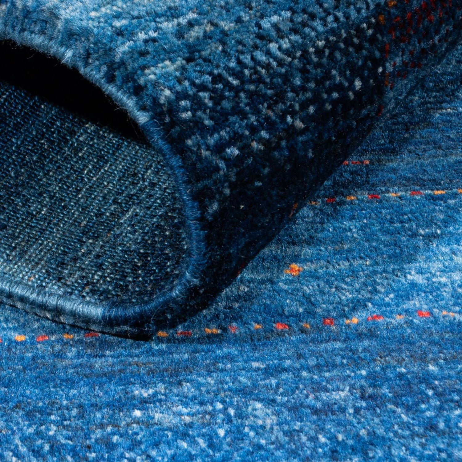 Tappeto Gabbeh - Loribaft Persero - 122 x 91 cm - blu