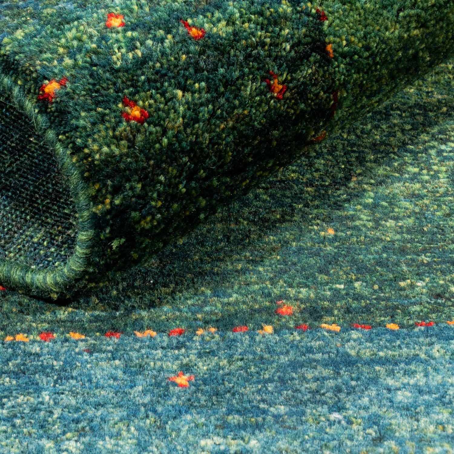 Tappeto Gabbeh - Loribaft Persero - 121 x 80 cm - verde